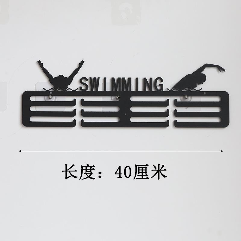 En stock Medallero de hierro estante de exhibición de medalla de maratón medalla de oro estante de almacenamiento variedad creativa