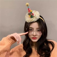生日皇冠party頭飾發箍女寶2024年網紅新款高級感兒童氛圍感女神