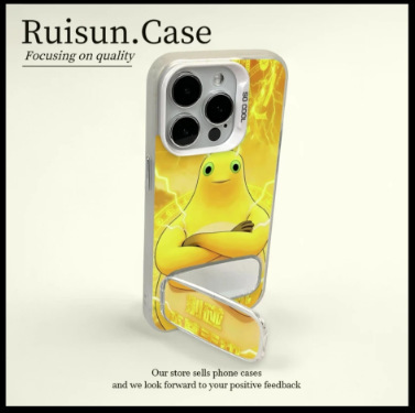 Super Milk Dragon Phone Case Suitable for Apple 17 Pro Max, High Aesthetic Value, for Girls, iPhone 16, Niche Design, iPhone 15 with Stand