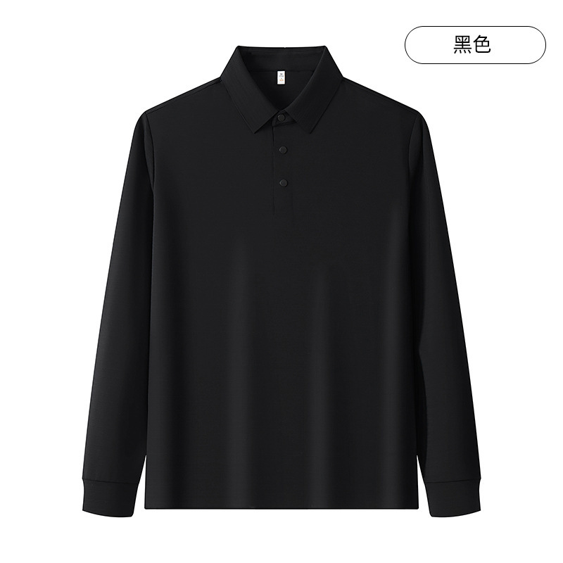 男式抗菌防晒翻领长袖工作服t恤企业商务POLO衫广告衫印图刺绣秋|undefined
