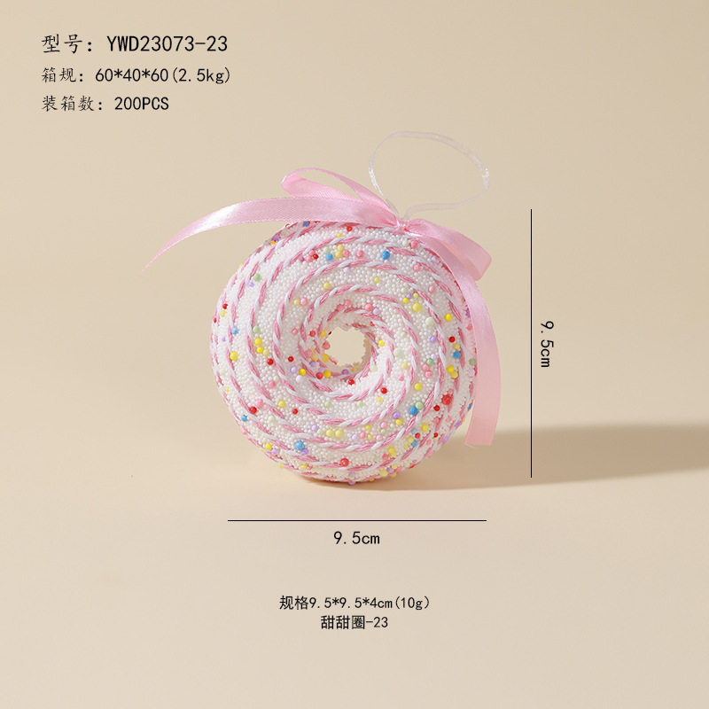 Ventas transfronterizas de muletas coloridas decoraciones de Navidad dulces adornos de árbol de Navidad colgante dopamina props de disparo