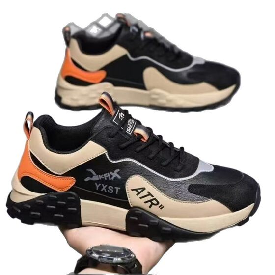 Cross-border Spring and Autumn New Ultra-light Running Shoes sneaker Breathable Shock Absorption Soft Sole Student Lightweight Torre Shoes Men's Shoes