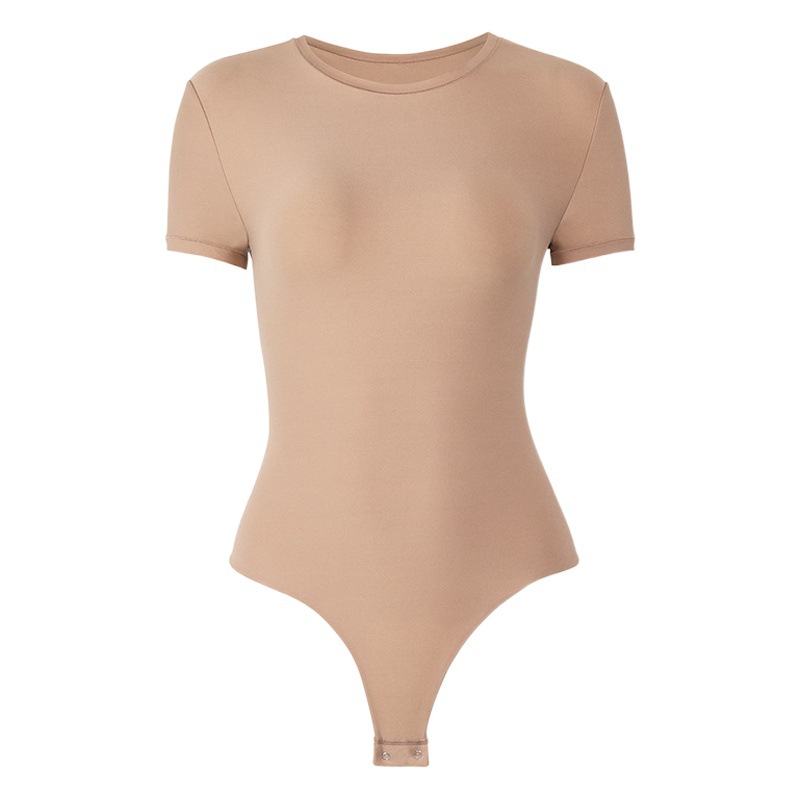 Kardashian SKIM * La misma camiseta de niebla de doble capa de una sola pieza que forma el cuerpo que forma la manga corta MT000327