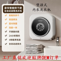下着・靴下専用ミニ壁掛け洗濯機、ドラム洗濯乾燥一体型静音壁掛け洗濯機
