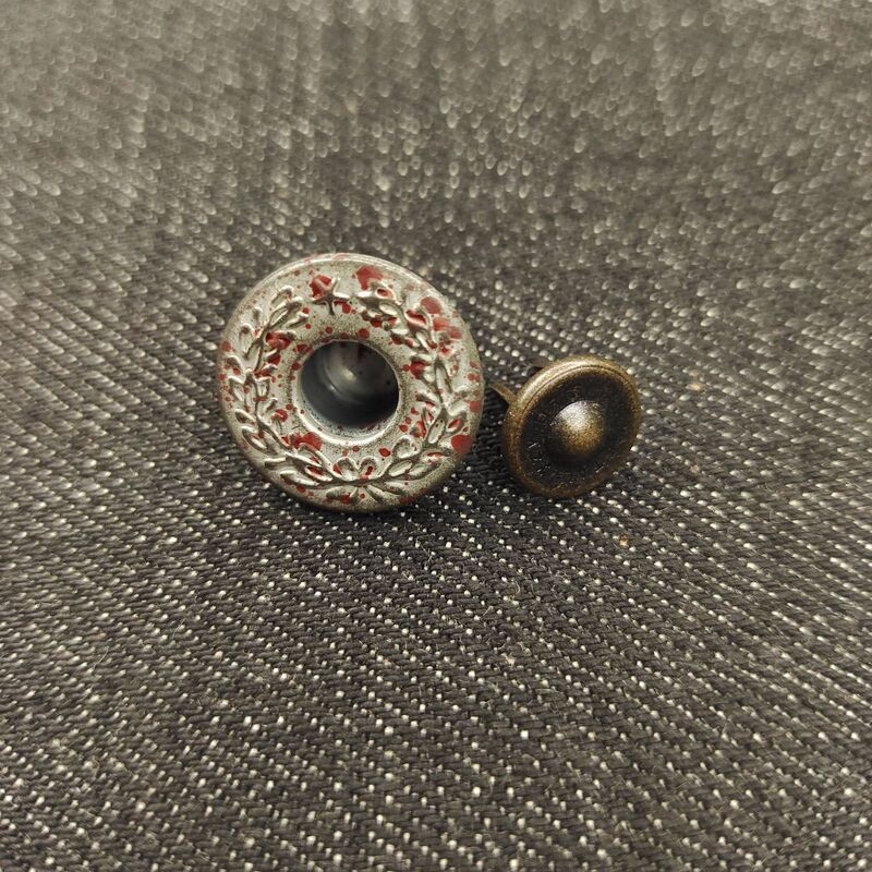 Yzy【In Stock】17Mm Laurel Wheat Spike I-Shaped Button Double Needle Jeans Rivet Vintage Casual Pants Jacket