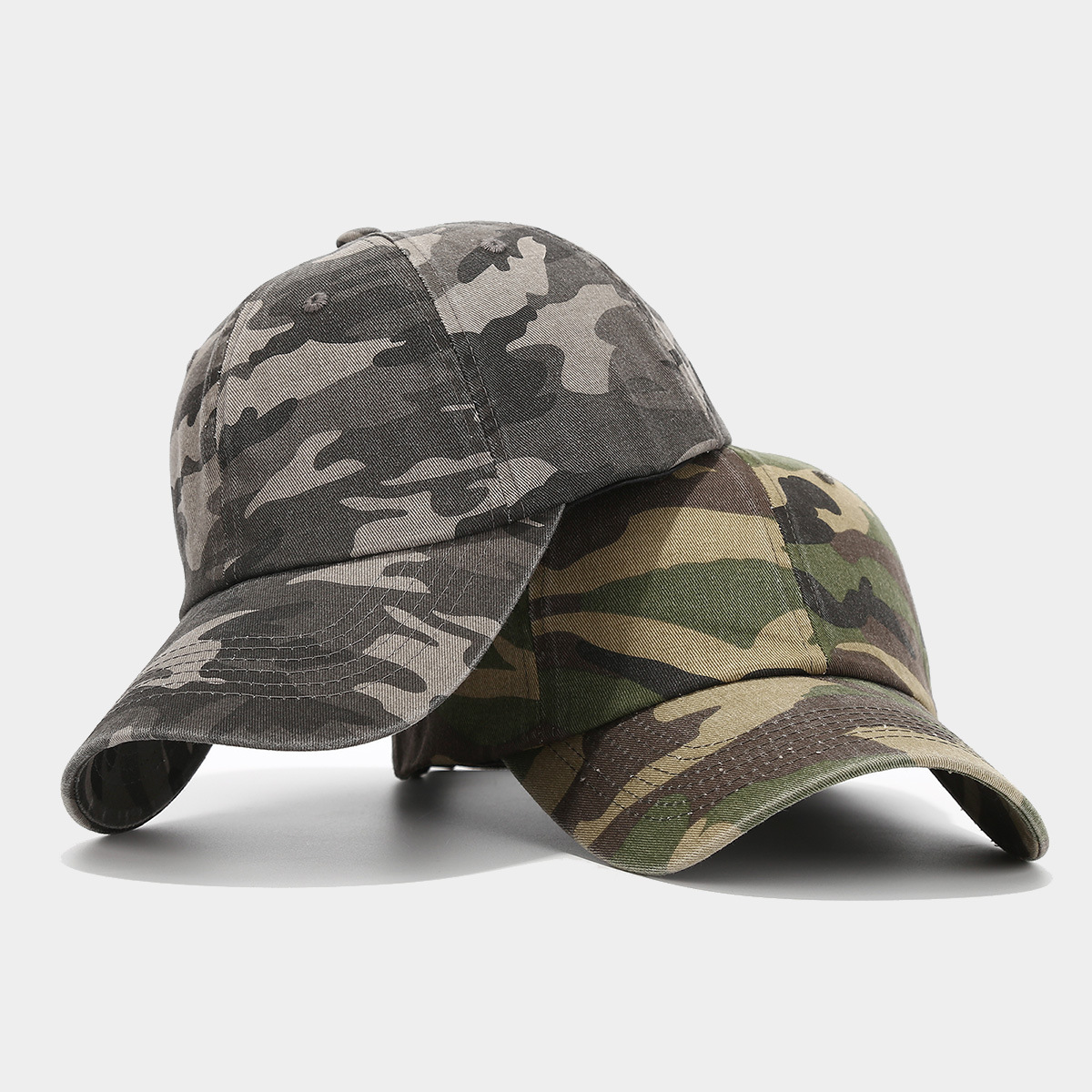 Retro americano camuflaje suave top viejo sombrero de béisbol sombrero de sombrero
