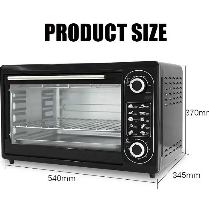 Large Capacity 48L Electric Oven Commercial Multi-Functional Electric Oven Upper and Lower Temperature Control Baking Electric Oven Cross-Border