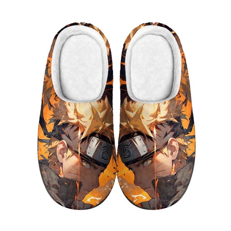 Japanese characters Naruto Naruto printed autumn and winter home warm cotton slippers independent station supply a figure customized