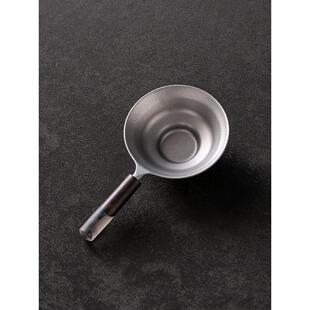 Pure titanium tea leakage tea filter ultra-fine single high-grade wooden handle tea filter tea ceremony accessories tea separator tea filter