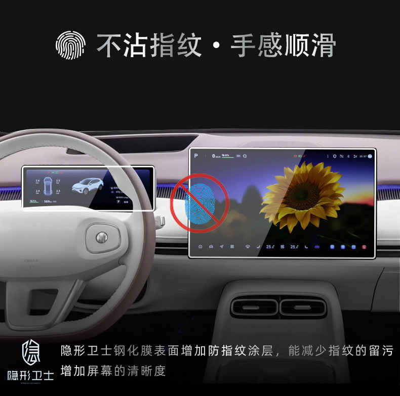 Suitable for Changan Qiyuan Q06 central control navigation instrument interior display screen protective tempered film car accessory modification
