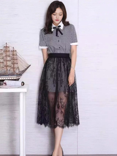 Summer lace petticoat special for cheongsam, anti-exposure petticoat, base dress, mesh, new lace skirt for women