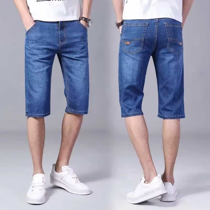 (Кросс-бортная торговля), джинсовая юбка, шорты, брюки, slim fit, простой и элегантный дизайн, свободный прямой крой