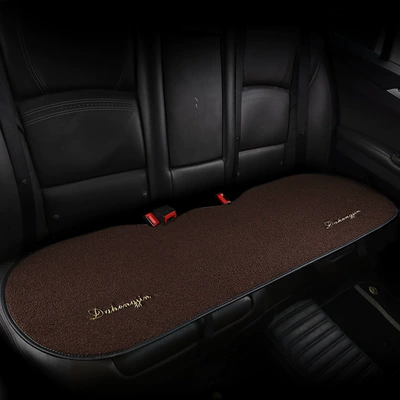 Wool pad: Car Seat Cushion Winter Wool Backless - rear-benchcharming-coffee