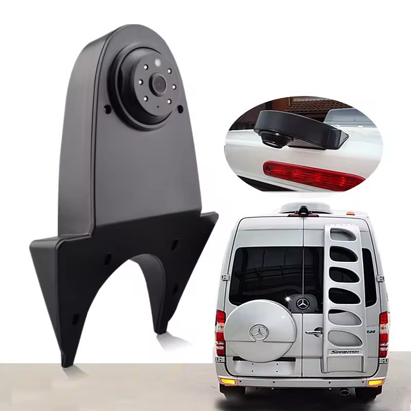 Mercedes-Benz High-Mount Brake Light Backup Camera for Mercedes-Benz Sprinter, Volkswagen RV (Vehicle camera) - hd-black