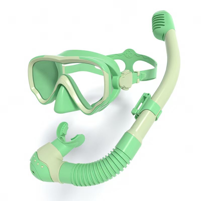 Children's Mask Snorkeling Mask Breathable Swimming Goggles Snorkeling Sambo Diving Equipment Tempered Glass New Style