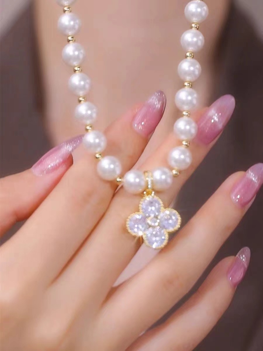 14k 골드 진주 목걸이