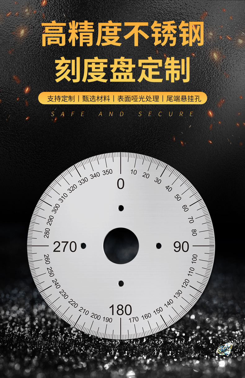 不锈钢高精 度刻度盘 360°刻度盘 无孔角度盘 不锈钢圆盘批发-阿里巴巴