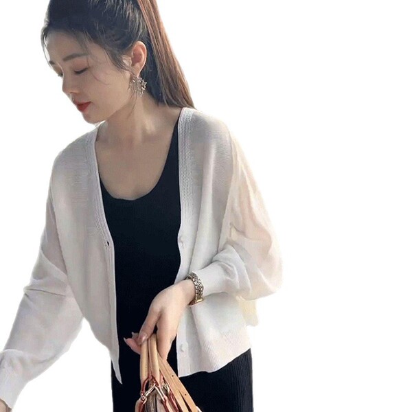 Brand silk cardigan
