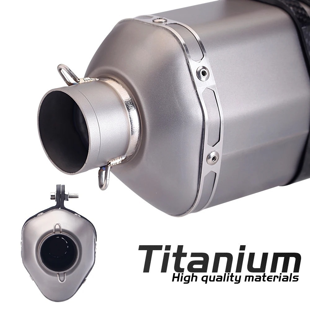 Motorcycle exhaust pipe Z900 NINJA400 Chasing 600 modified exhaust large hexagon titanium alloy tail section