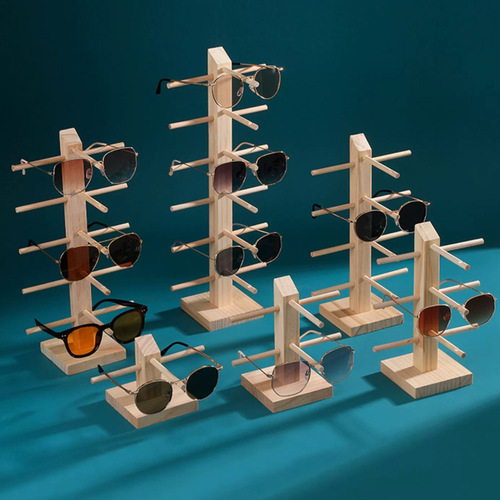 New solid wood glasses display stand, removable jewelry storage rack, sunglasses, myopia display props