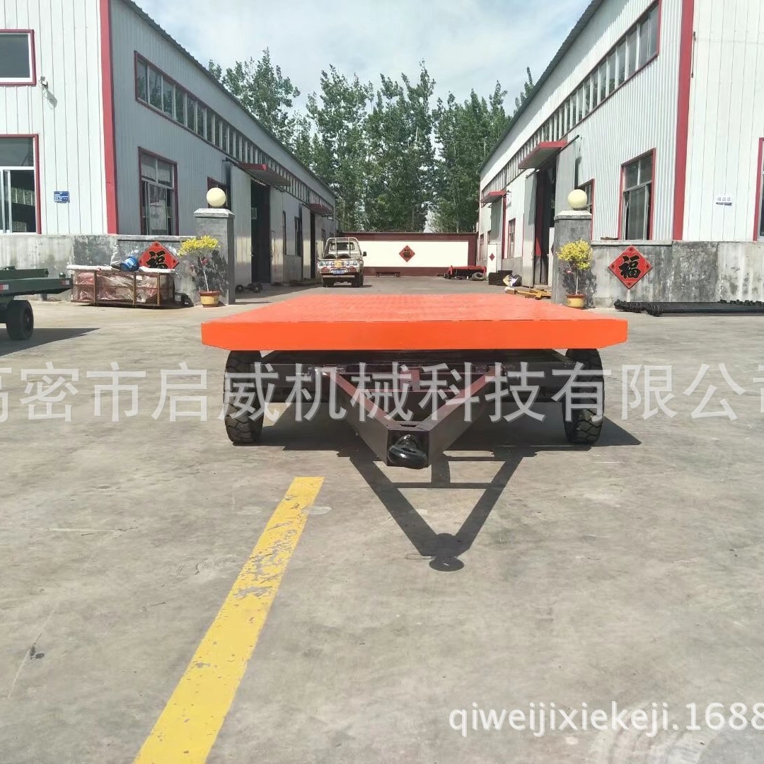 3吨实心胎车轴平板拖车 运输专用结实耐用 专业货源供应厂家供应