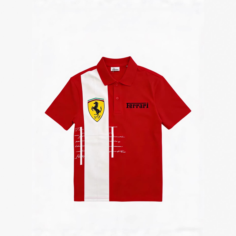 F1 Ferrari Team Printed POLO Shirt Racing Apparel Color Block Turn-down Collar Short Sleeve Unisex Vintage Casual Top F1 Ferrari Team Printed POLO Shirt Racing Apparel Color Block Turn-down Collar Short Sleeve Unisex Vintage Casual Top
