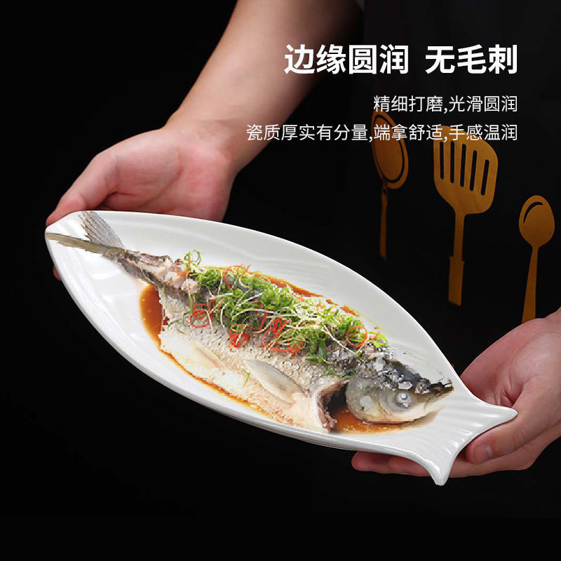 ホテルプレート、業務用家庭用不規則な白いセラミックディナープレート、ホテル食器、レストランの温菜と冷菜プレート|undefined