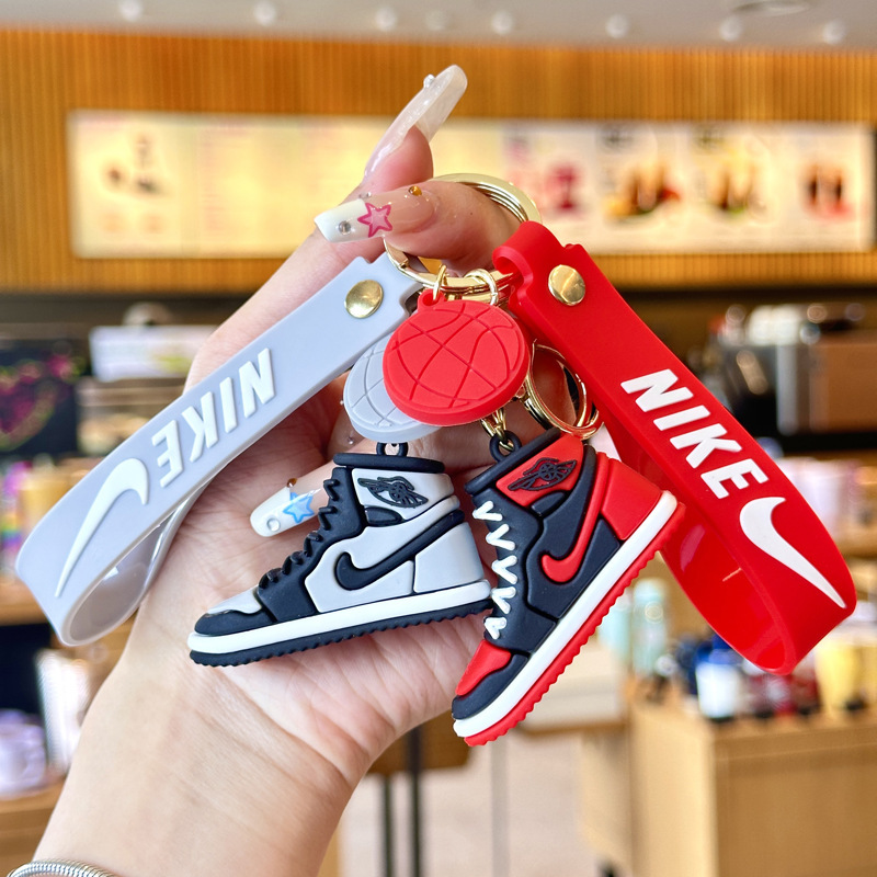 Mini AJ Keychain Stereo Sneakers Shoes Small Model Satchel Backpack Bag Pendant Exquisite Gift Trendy Mini AJ Keychain Stereo Sneakers Shoes Small Model Satchel Backpack Bag Pendant Exquisite Gift Trendy