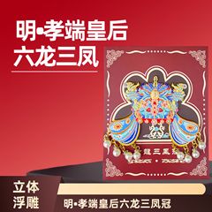 北京故宫博物馆六龙三凤凤冠冰箱贴孝端皇后国博文创伴手礼工艺品