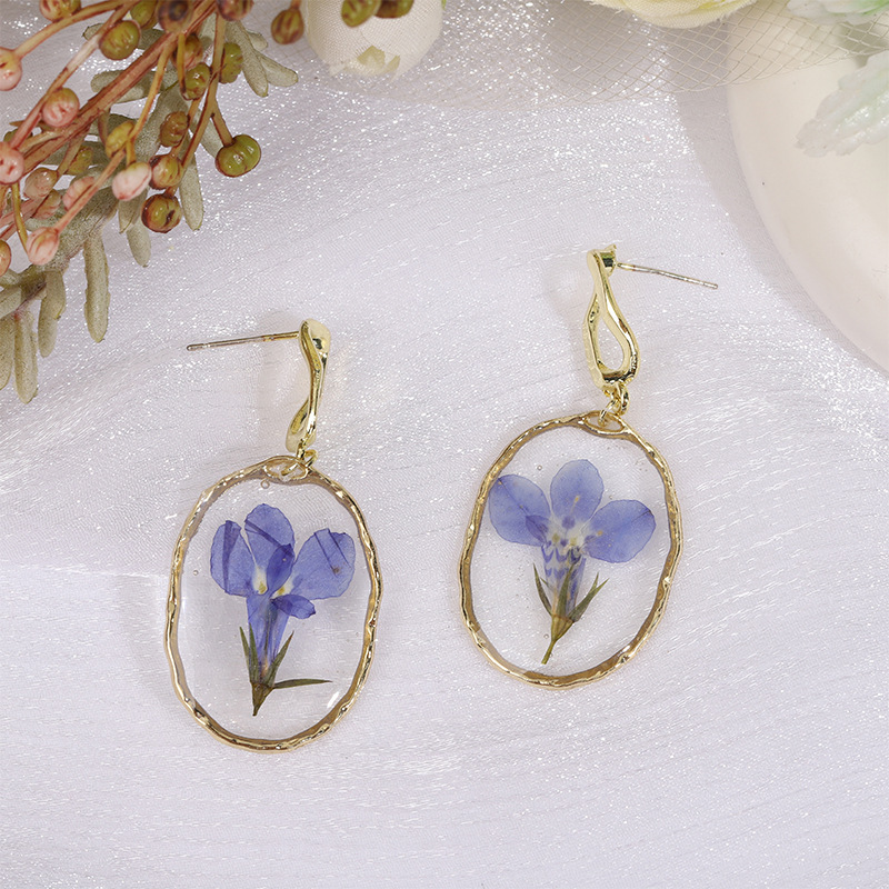 Wholesale Jewelry Cute Sweet Flower Resin Epoxy Ear Hook display picture 4