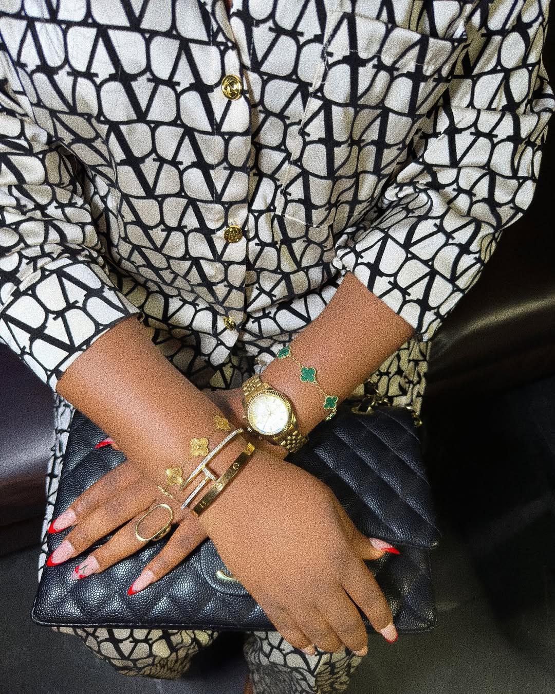 Printed Long Sleeved Shirt Wide Leg Trousers Two Piece Sets African Spring Autumn Women Wear