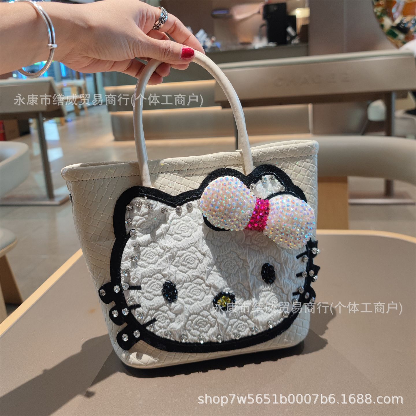 新款休闲旅行单肩包大容量托特包复古辣妹原宿单肩托特包妈咪包