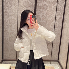 「秋冬新款」Mo家2025FW 女款Jarcieu编织饰边口袋短款保暖羽绒服