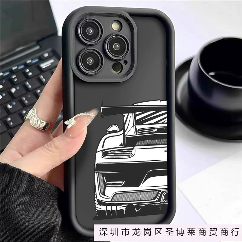 Чехол для iPhone THK (iPhone 7–17 Pro/Max/Air), принт гоночной машины, широкая совместимость