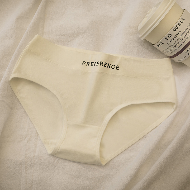 Ropa interior de algodón de las mujeres de algodón antibacteriano entrepierna Mediados de cintura de las mujeres respirables chicas japonesas de alta apariencia de las mujeres al por mayor image 7