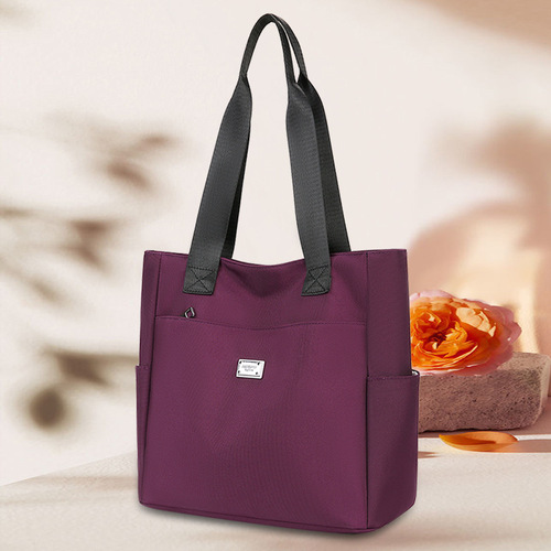 Mom's Bag Women's Nylon Single Strap Fashion Large Capacity Handbag Oxford Cloth Tote Bag