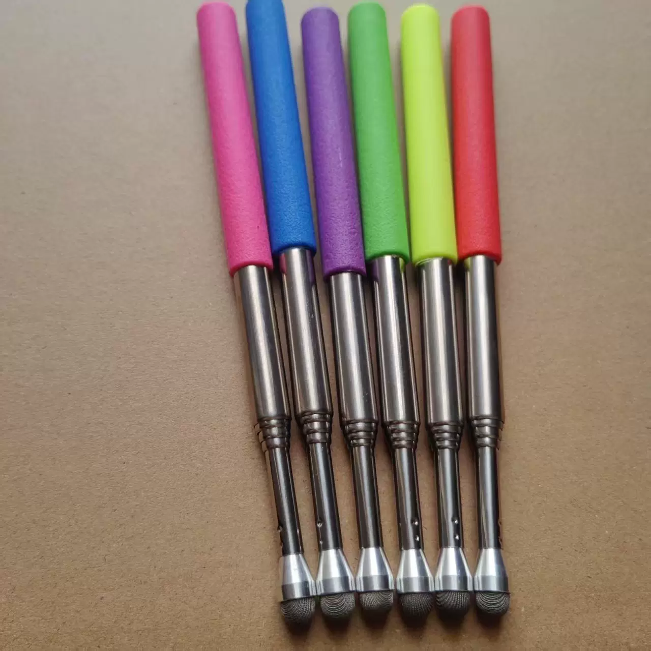 可伸缩教鞭手指棒触屏笔阅读指读棒早教幼儿园教学黑板指挥杆家用