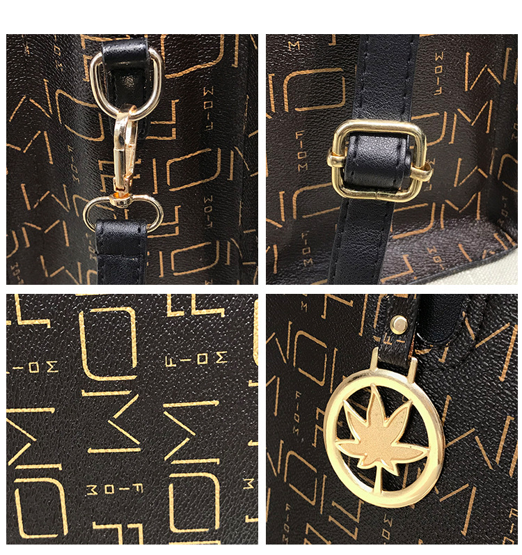 New European and American cross-border fashion women's bag three-piece set, mother-and-child bag, versatile, large-capacity crossbody single-shoulder bag undefined