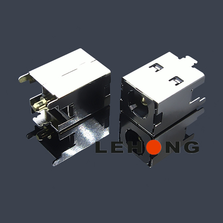 LH-DC-1076L13镀金板上型/DC20A大电流/直流电源母座/DC母座