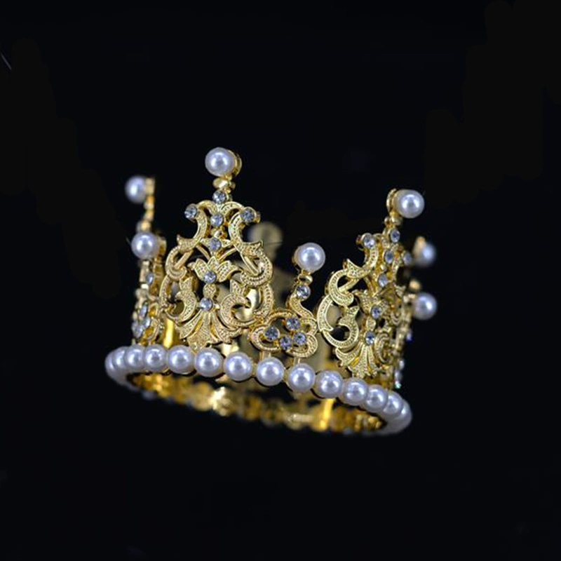 Cross-border hollow birthday cake crown headdress love ornaments birthday flowers decoration accessories DIY crown factory