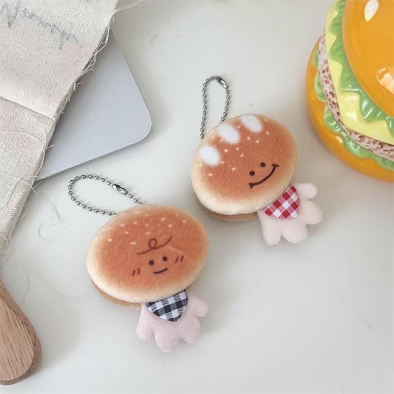 かわいい食べ物おもちゃよだれかけベビーペンダントソフトかわいいシミュレーションブレッドトーストキーチェーンカップル親友ギフトアクセサリー|undefined