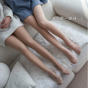 Water light socks bare legs women's autumn and winter naked spring and autumn flesh-colored fleece-lined thickened single-layer skin leggings