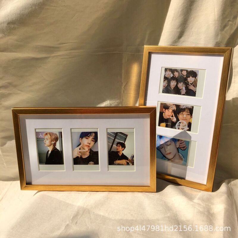 Polaroid 3-inch photo frame metal texture 3-hole table hanging wall gift home decoration factory direct price discount Polaroid 3-inch photo frame metal texture 3-hole table hanging wall gift home decoration factory direct price discount