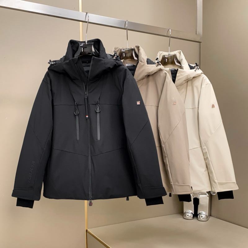 25 Years Autumn and Winter New Casual Fashion Sleeve Logo Men's Hooded down Jacket Tops