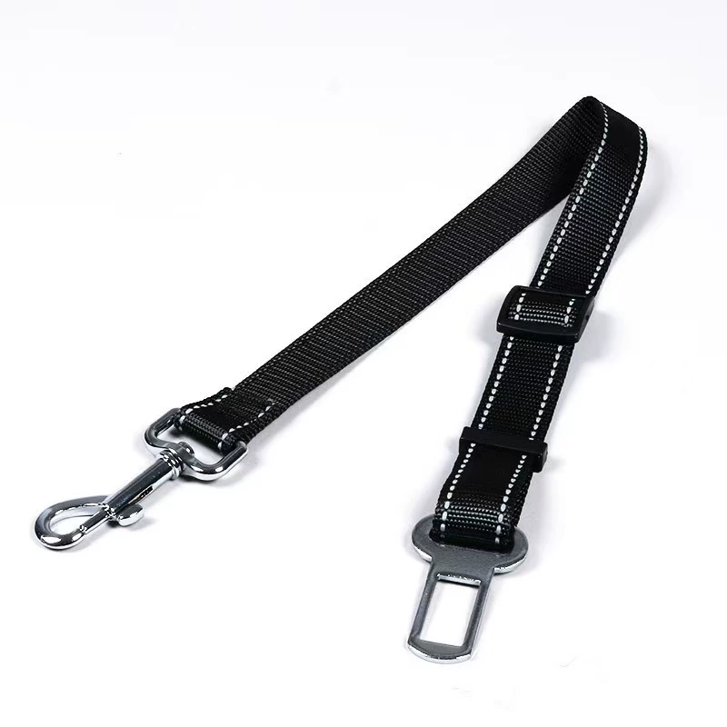 Автомобильный ремень безопасности для домашних животных, светоотражающий поводок для собак, автомобильная безопасная веревка, телескопический поводок для домашних животных, средние и большие собаки