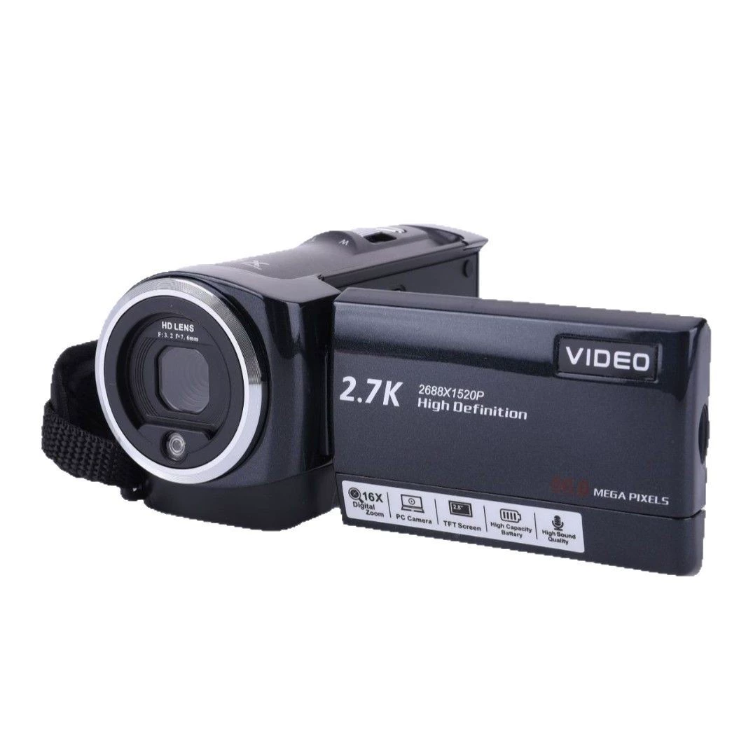 Портативный цифровой видеорегистратор 2.7K HD, для дома и путешествий, ручной DV-камера 56 МП