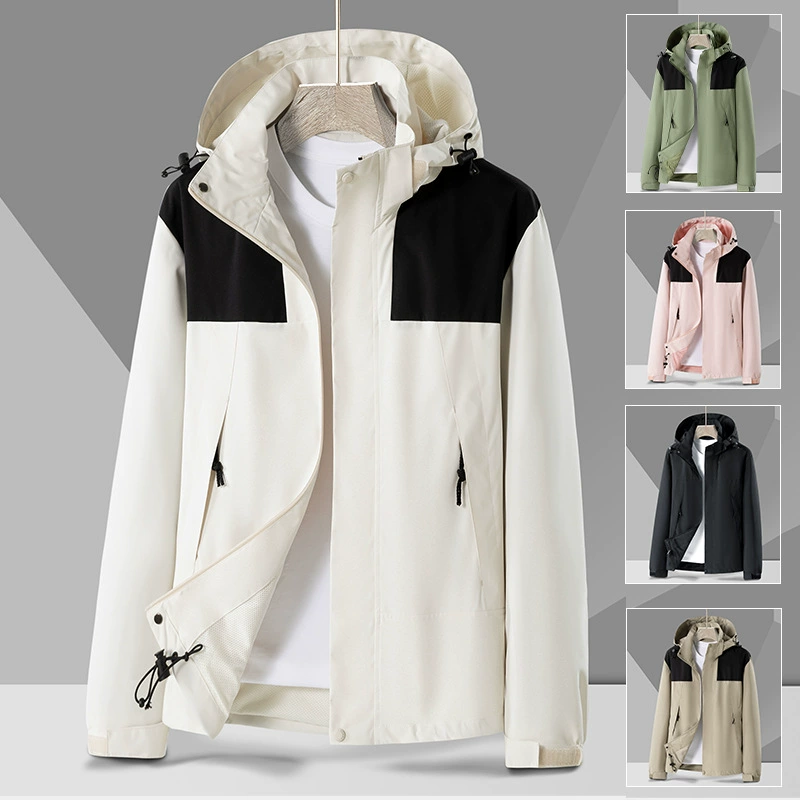 Куртка в парном стиле, мужская весенне-осенняя куртка, мужская тонкая куртка, женская водонепроницаемая ветровка, модная одежда для рыбалки и альпинизма на открытом воздухе