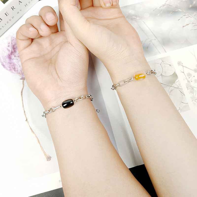 Geometric Simple Style Titanium Steel Bracelets In Bulk display picture 2