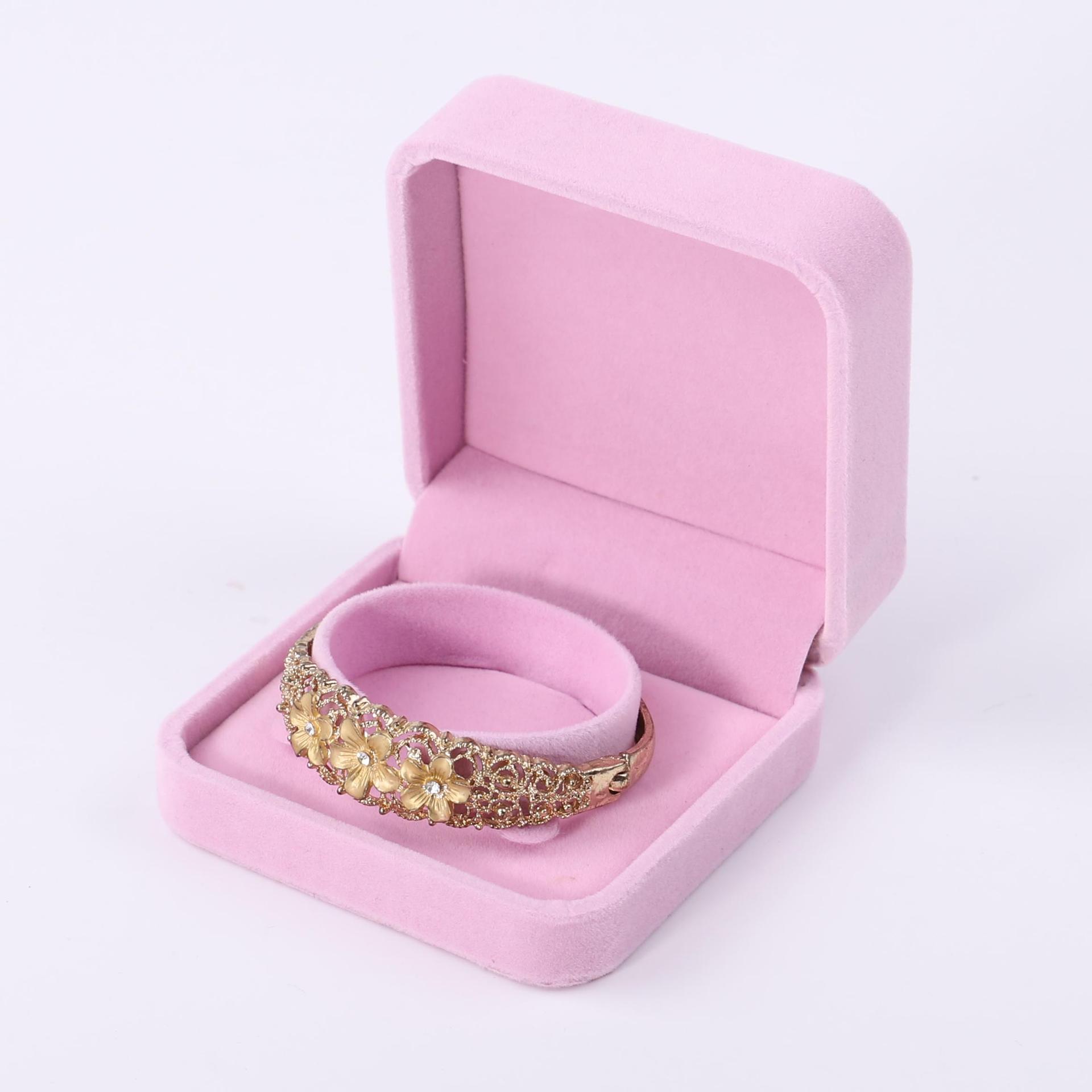 Fuente fábrica venta directa franela joyería caja de embalaje collar pendientes caja de anillo pulsera colgante caja de cadena de mano al por mayor