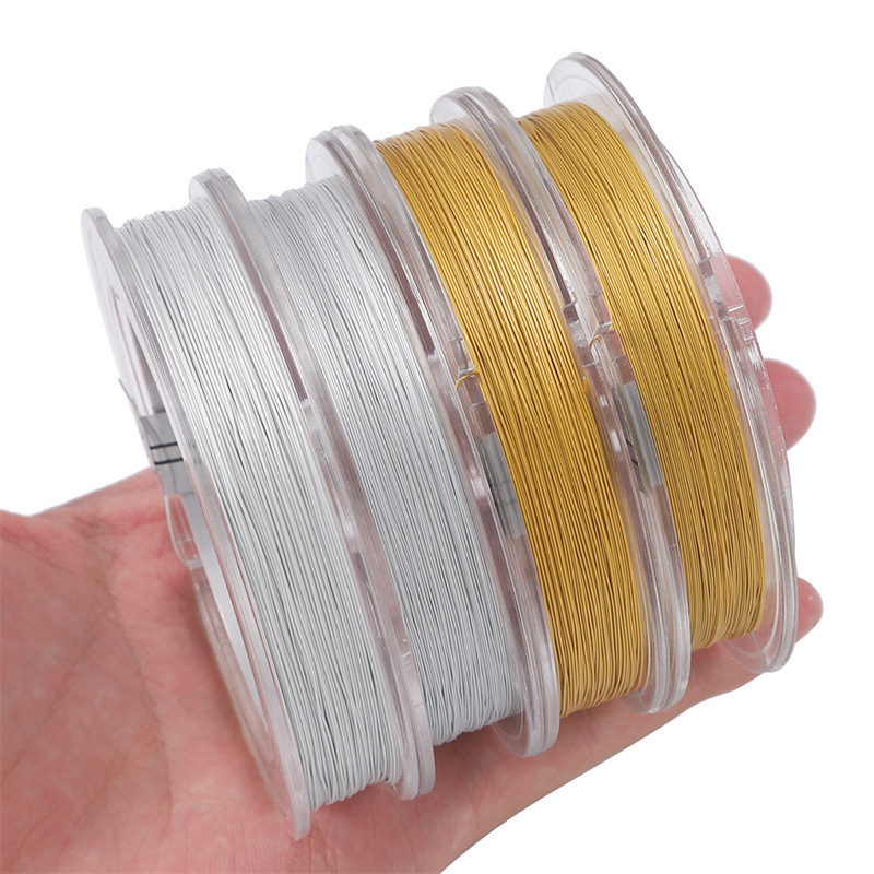 Solid Color Pattern 1 Piece 0.3mm 0.6mm 1m Titanium Steel Jewelry Accessories